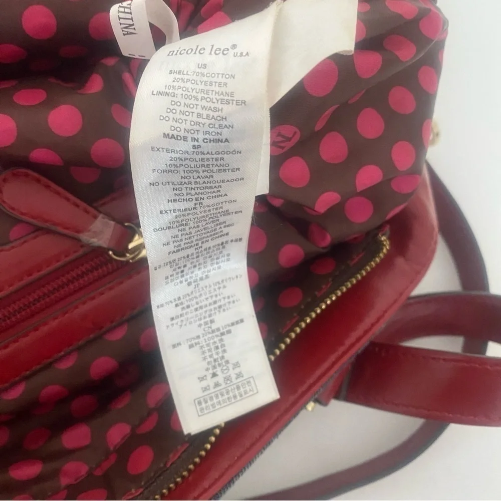 Nicole Lee Tote Purse/Shoulder-Bag Unique Beautiful Interior Tiny Scuff Rare